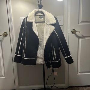 Lined faux leather Jacket